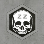 ZZ Skull Glow In The Dark