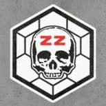Naklejki - ZZ Hexagon Logo